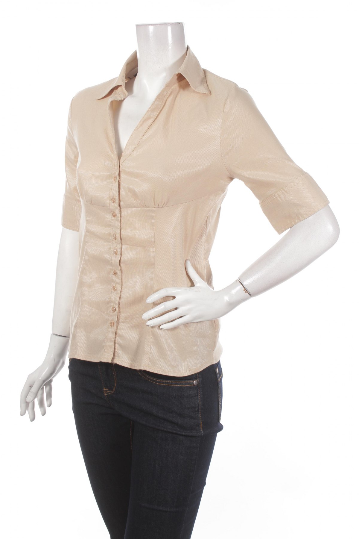 Γυναικείο πουκάμισο Orsay, Μέγεθος M, Χρώμα  Μπέζ, Τιμή 11,13 €