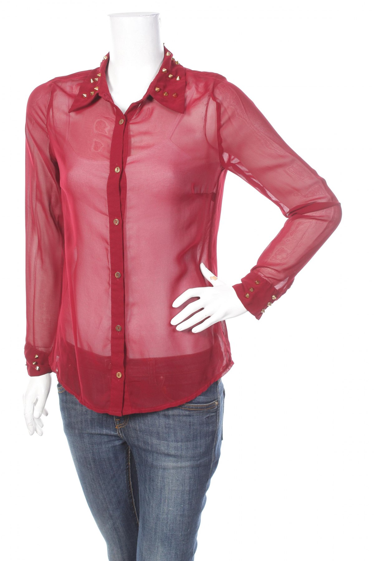 Γυναικείο πουκάμισο Qed London, Μέγεθος M, Χρώμα Κόκκινο, Τιμή 16,08 €