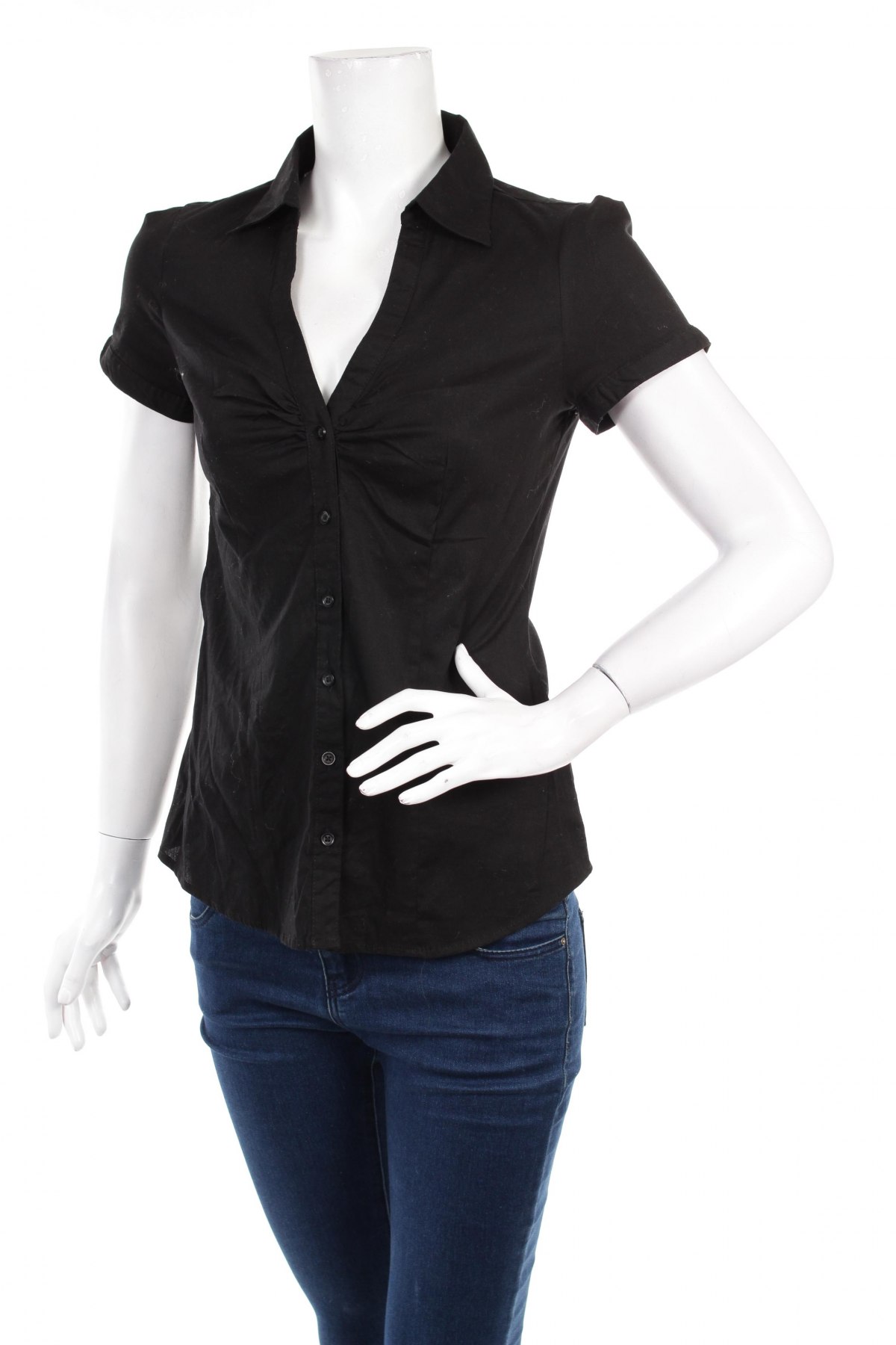 Γυναικείο πουκάμισο Terranova, Μέγεθος M, Χρώμα Μαύρο, Τιμή 14,07 €