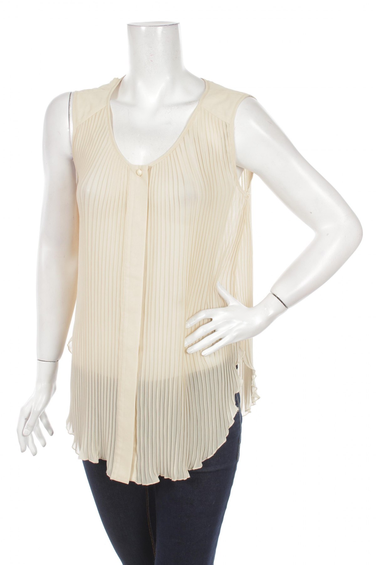 Γυναικείο πουκάμισο Vero Moda, Μέγεθος M, Χρώμα  Μπέζ, Τιμή 16,05 €