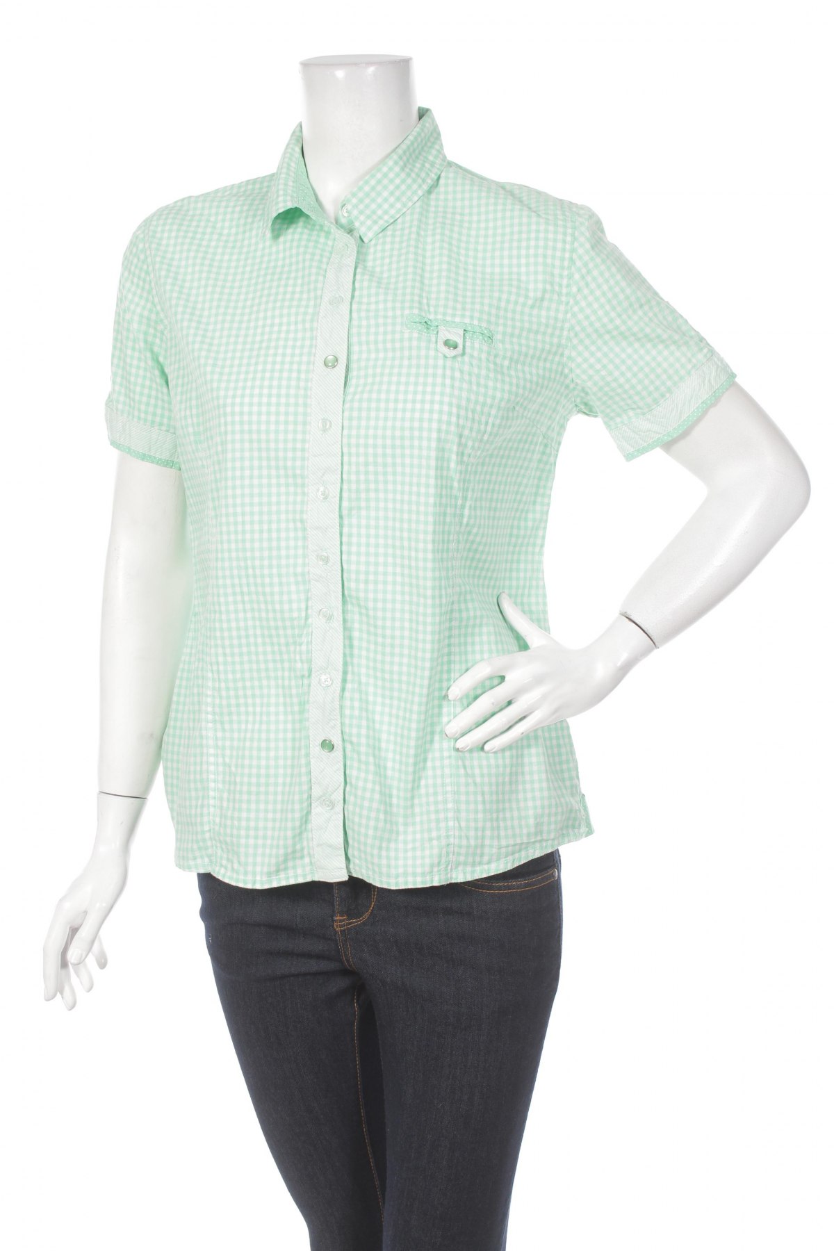 Γυναικείο πουκάμισο Wissmach, Μέγεθος M, Χρώμα Πράσινο, Τιμή 11,13 €