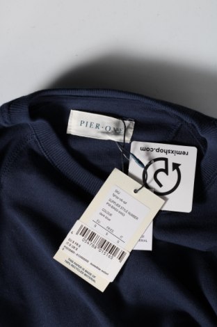Мъжка блуза Pier One, Размер S, Цвят Син, 80% памук, 20% полиестер, Цена 23,02 лв.