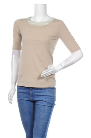 Дамска блуза Hugo Boss, Размер S, Цвят Бежов, 88% памук, 12% еластан, Цена 41,58 лв.