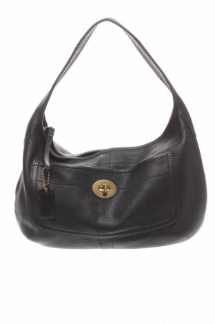 Дамска чанта Coach, Цвят Черен, Естествена кожа, Цена 249,90 лв.