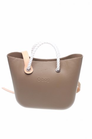 Γυναικεία τσάντα O bag, Χρώμα Καφέ, Πολυουρεθάνης, γνήσιο δέρμα, Τιμή 71,46 €