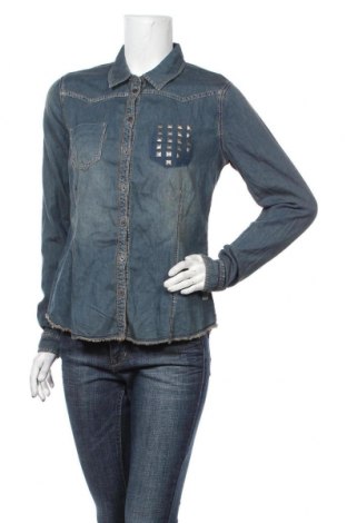 Дамска риза Garcia Jeans, Размер L, Цвят Син, Памук, Цена 64,84 лв.