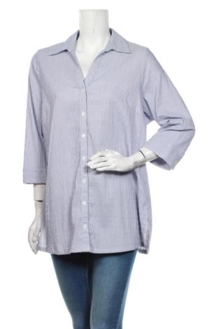 Dámská košile  Ulla Popken, Velikost XL, Barva Modrá, 66% polyester, 33% bavlna, 1% elastan, Cena  558,00 Kč