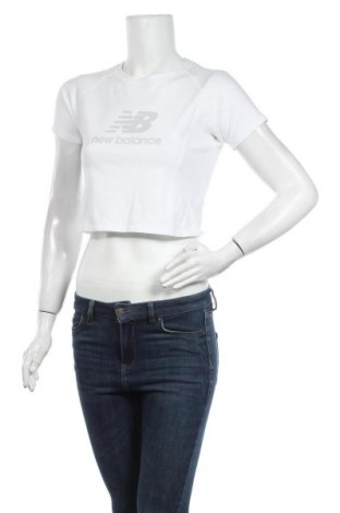 Dámske športové tričko New Balance, Veľkosť M, Farba Biela, 57% bavlna, 34% polyester, 9% elastan, Cena  9,54 €