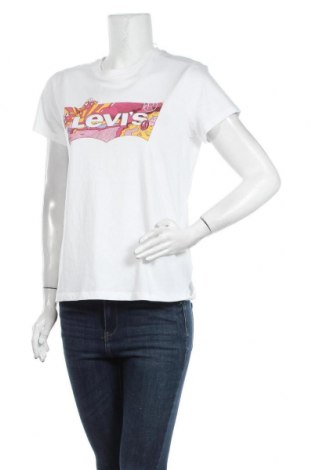 Дамска тениска Levi's, Размер M, Цвят Бял, Памук, Цена 41,30 лв.