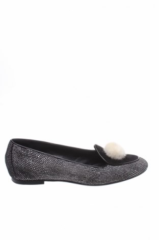 Γυναικεία παπούτσια Aperlai, Μέγεθος 38, Χρώμα Μαύρο, Φυσικό σουέτ, φυσική τρίχα, Τιμή 60,37 €