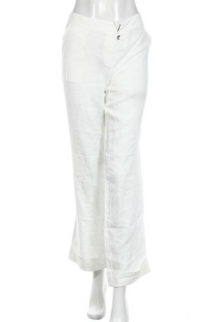 Damenhose Calvin Klein Jeans, Größe L, Farbe Weiß, Leinen, Preis 29,79 €