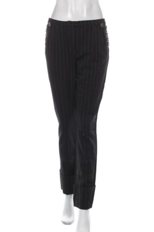 Дамски панталон Kenzo, Размер M, Цвят Черен, 62% вълна, 35% вискоза, 2% други материали, 1% еластан, Цена 112,00 лв.