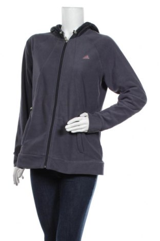 Γυναικείο fleece φούτερ Adidas, Μέγεθος XL, Χρώμα Γκρί, Πολυεστέρας, Τιμή 28,39 €