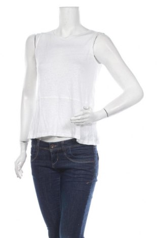 Γυναικείο αμάνικο μπλουζάκι Whistles, Μέγεθος S, Χρώμα Λευκό, Λινό, Τιμή 18,80 €