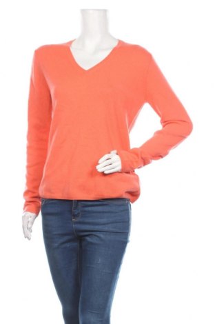 Дамски пуловер Allude, Размер XL, Цвят Оранжев, Кашмир, Цена 103,32 лв.