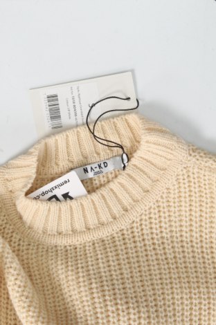 Γυναικείο πουλόβερ NA-KD, Μέγεθος S, Χρώμα  Μπέζ, 70%ακρυλικό, 30% μαλλί, Τιμή 21,47 €