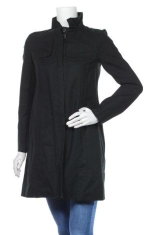 Дамско палто Zara, Размер S, Цвят Черен, 96% памук, 4% еластан, Цена 12,40 лв.