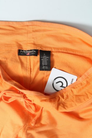 Дамско спортно долнище Polo Jeans Company by Ralph Lauren, Размер L, Цвят Оранжев, Памук, Цена 20,85 лв.