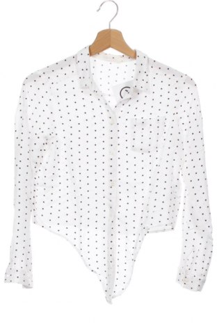 Kinderhemd H&M, Größe 10-11y/ 146-152 cm, Farbe Weiß, Viskose, Preis 7,30 €