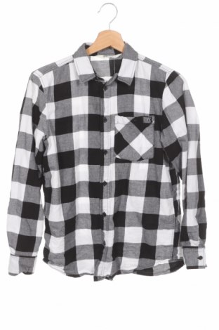 Kinderhemd H&M, Größe 11-12y/ 152-158 cm, Farbe Schwarz, Baumwolle, Preis 7,30 €
