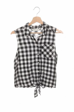 Kinderhemd H&M, Größe 15-18y/ 170-176 cm, Farbe Schwarz, Viskose, Preis 13,22 €