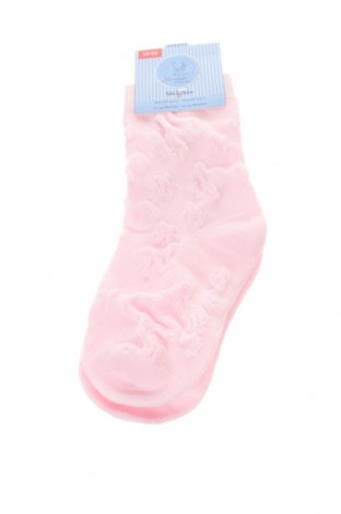 Детски чорапи Sterntaler, Размер 18-24m/ 86-98 см, Цвят Розов, 85% памук, 12% полиамид, 3% еластан, Цена 16,50 лв.