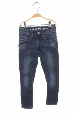 Detské džínsy  H&M, Veľkosť 3-4y/ 104-110 cm, Farba Modrá, 83% bavlna, 15% polyester, 2% elastan, Cena  6,35 €