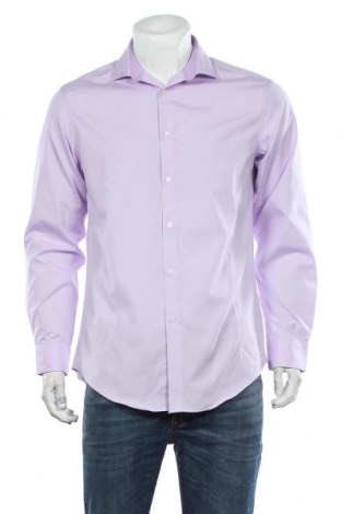 Мъжка риза Calvin Klein, Размер M, Цвят Лилав, Памук, Цена 18,52 лв.