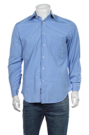 Ανδρικό πουκάμισο Ermenegildo Zegna, Μέγεθος M, Χρώμα Μπλέ, Βαμβάκι, Τιμή 27,71 €