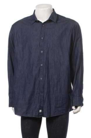 Мъжка риза Tchibo, Размер XL, Цвят Син, Памук, Цена 14,47 лв.