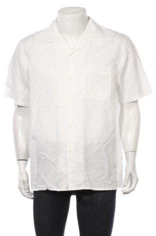 Ανδρικό πουκάμισο Uniqlo, Μέγεθος L, Χρώμα Λευκό, 53% λινό, 47% βαμβάκι, Τιμή 15,59 €