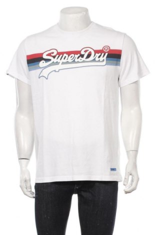 Pánske tričko  Superdry, Veľkosť XL, Farba Biela, Bavlna, Cena  17,51 €