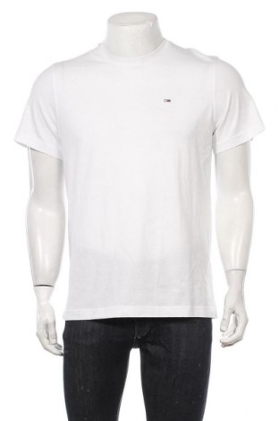 Мъжка тениска Tommy Hilfiger, Размер M, Цвят Бял, Памук, Цена 55,30 лв.