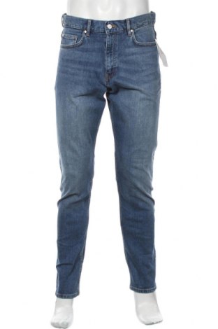 Męskie jeansy H&M, Rozmiar M, Kolor Niebieski, 98% bawełna, 2% elastyna, Cena 59,01 zł