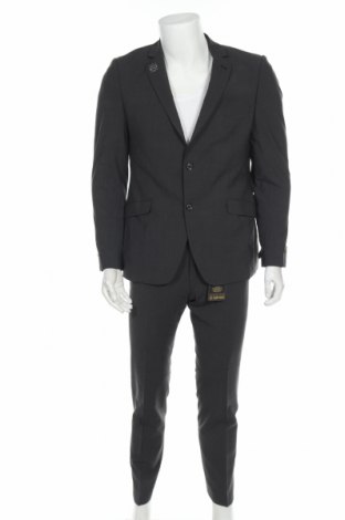 Pánsky oblek  Camp David, Veľkosť M, Farba Sivá, 70% vlna, 27% polyester, 3% elastan, Cena  182,61 €
