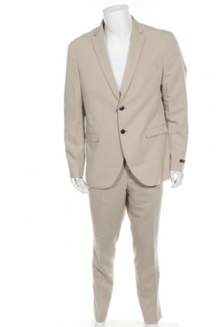 Pánsky oblek  Premium By Jack & Jones, Veľkosť XL, Farba Béžová, 78% polyester, 17% viskóza, 5% elastan, Cena  56,61 €