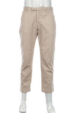 Męskie spodnie Trussardi, Rozmiar L, Kolor Beżowy, 96% bawełna, 4% elastyna, Cena 153,53 zł
