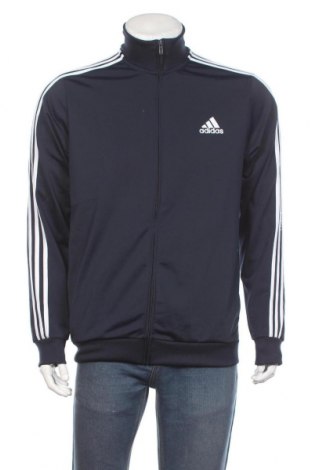 Ανδρική αθλητική ζακέτα Adidas, Μέγεθος L, Χρώμα Μπλέ, Πολυεστέρας, Τιμή 25,52 €
