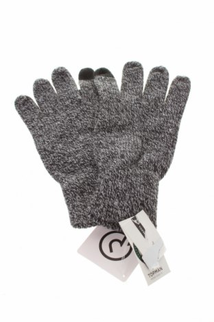 Handschuhe Topman, Farbe Grau, 95%Acryl, 2% Polyester, 2% Metallfasern, 1% Elastan, Preis 12,71 €