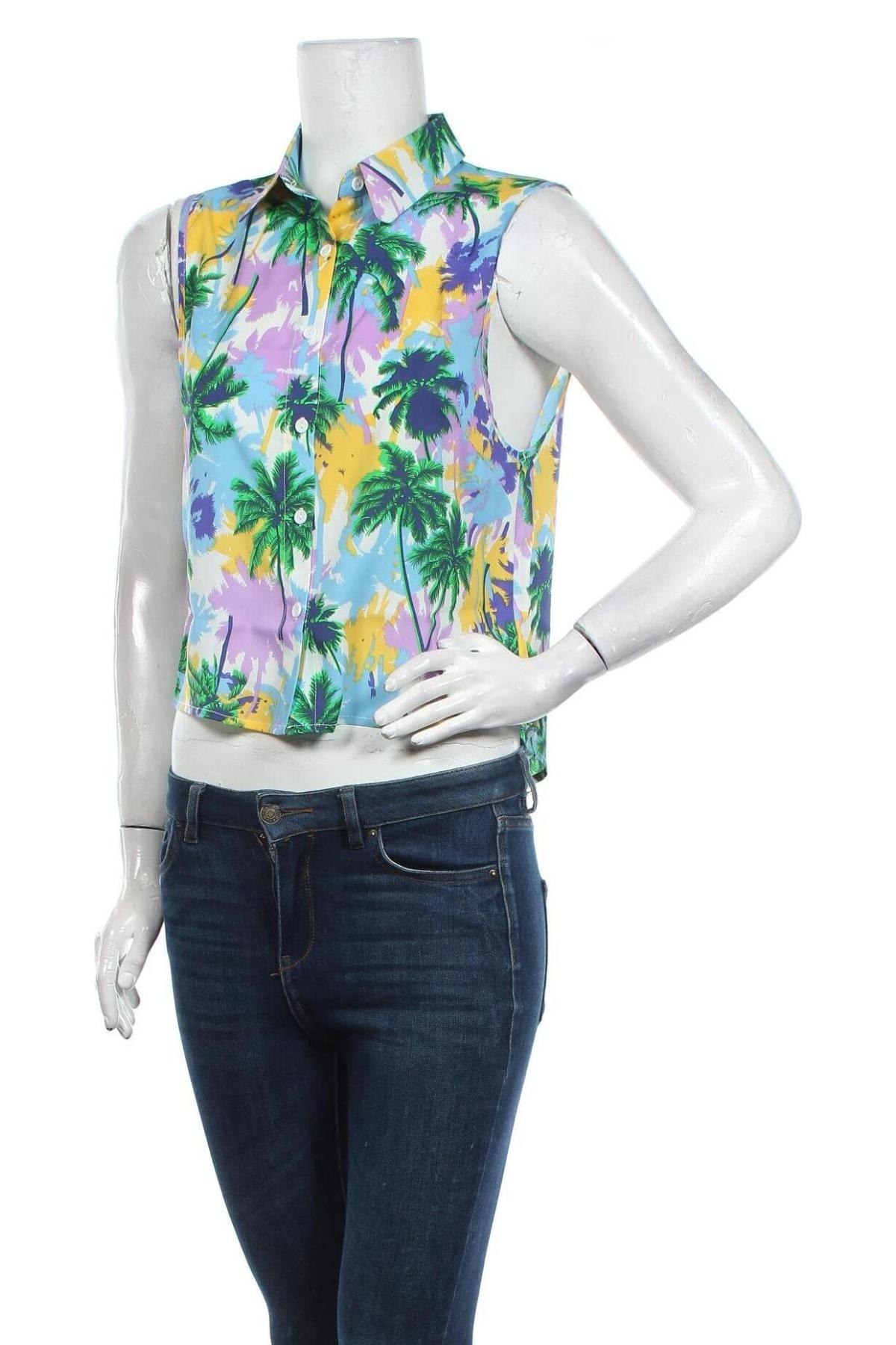 Γυναικείο πουκάμισο Glamorous, Μέγεθος M, Χρώμα Πολύχρωμο, Πολυεστέρας, Τιμή 15,20 €
