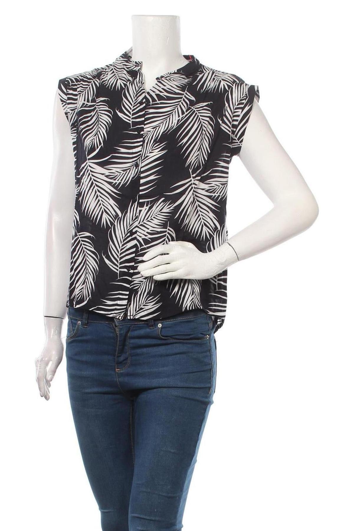 Γυναικείο πουκάμισο S.Oliver, Μέγεθος XS, Χρώμα Μπλέ, Βισκόζη, Τιμή 12,22 €