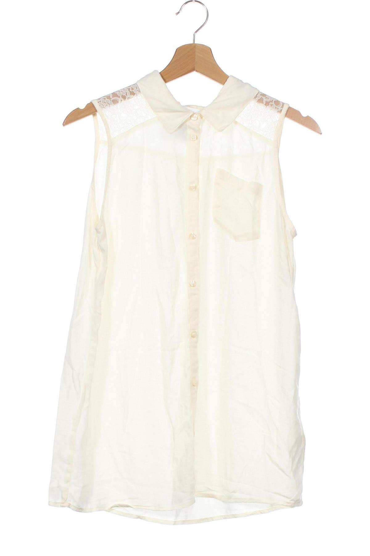 Kinderhemd H&M, Größe 14-15y/ 168-170 cm, Farbe Ecru, 100% Viskose, Preis 5,36 €