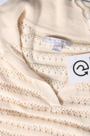 Дамски пуловер Amisu, Размер S, Цвят Екрю, Цена 8,74 лв.