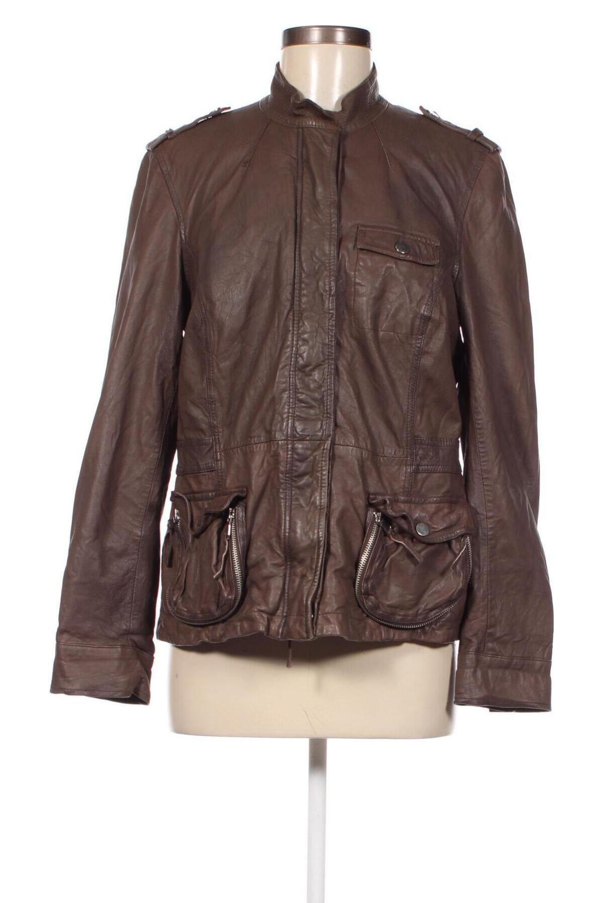 Dámska kožená bunda  Betty Barclay, Veľkosť XL, Farba Hnedá, Cena  10,25 €