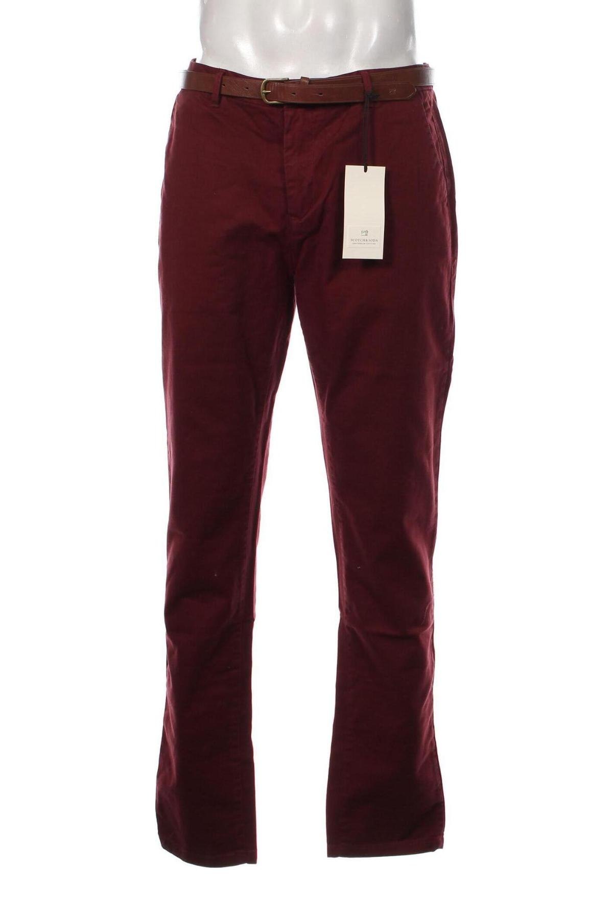 Ανδρικό παντελόνι Scotch & Soda, Μέγεθος L, Χρώμα Κόκκινο, Τιμή 112,37 €