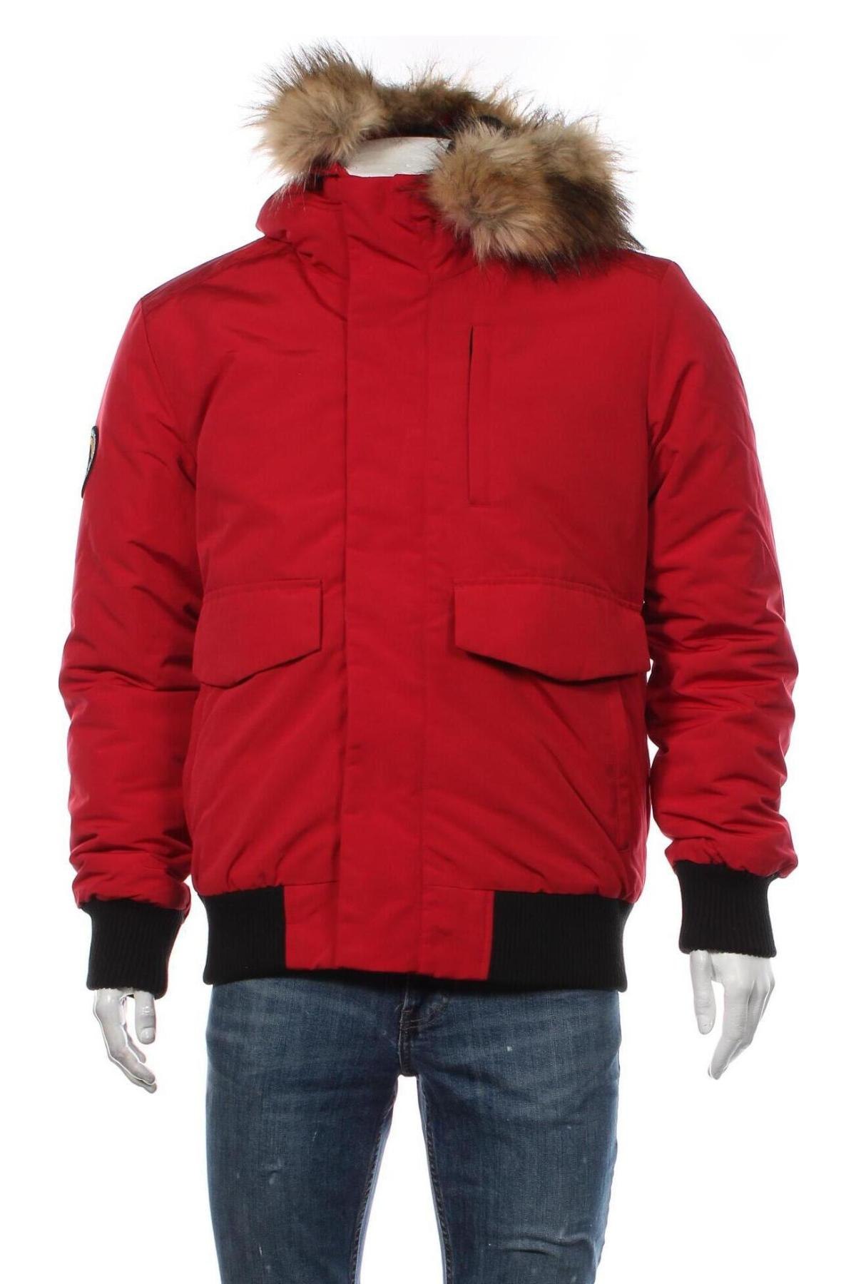 Ανδρικό μπουφάν Superdry, Μέγεθος L, Χρώμα Κόκκινο, Τιμή 95,88 €