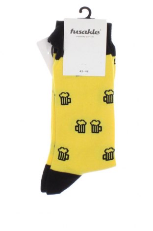 Чорапи, Размер L, Цвят Жълт, Цена 9,38 лв.