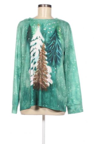 Дамска блуза, Размер 3XL, Цвят Зелен, Цена 16,15 лв.
