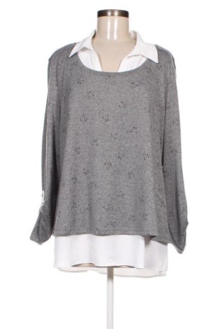 Γυναικεία μπλούζα Canda, Μέγεθος XL, Χρώμα Γκρί, Τιμή 4,70 €