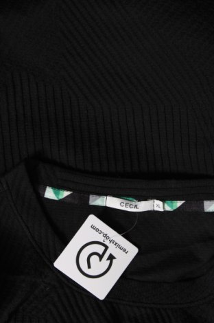 Γυναικεία μπλούζα Cecil, Μέγεθος XL, Χρώμα Μαύρο, Τιμή 8,41 €